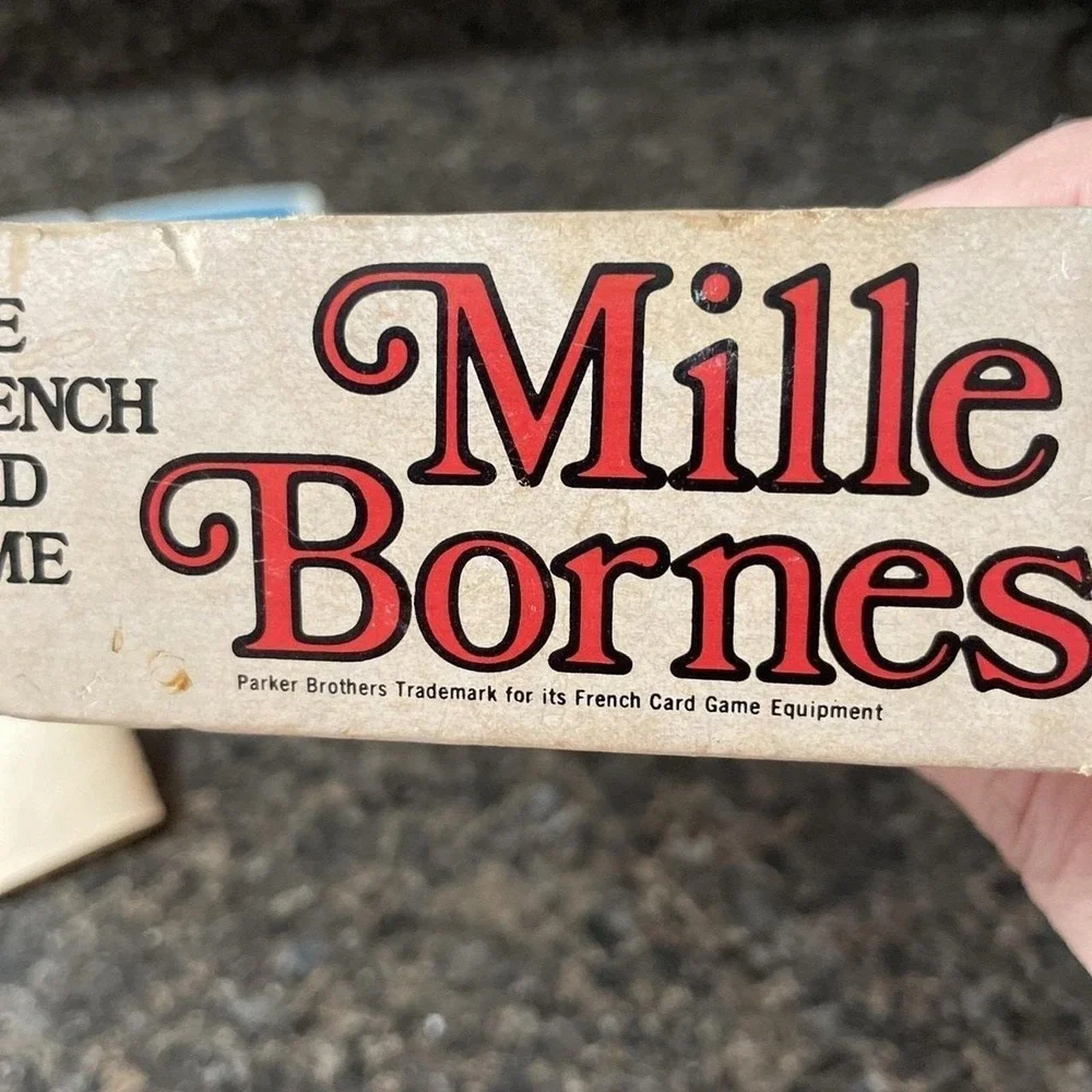 Vintage 1981 Mille Bornes French Card Game Parker Brothers Cards Instructions